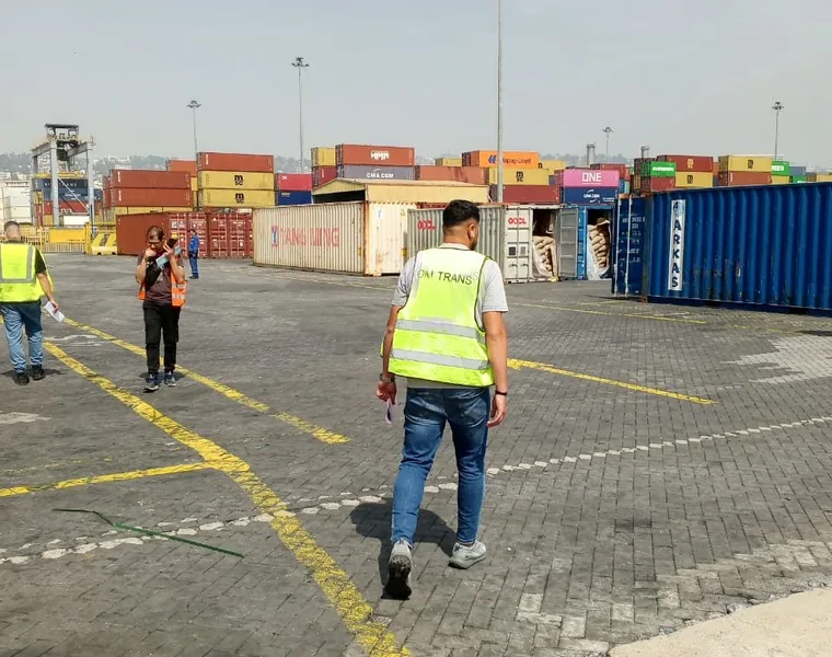 OM TRANS operations at the container terminal