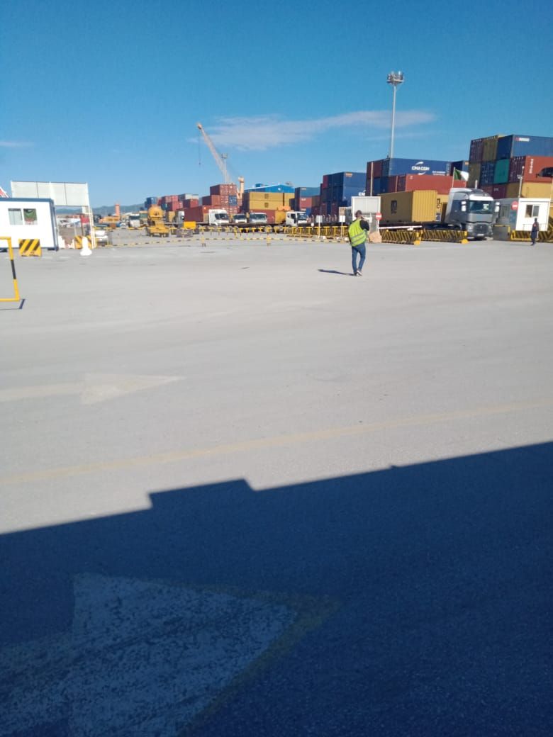 The terminal in operation